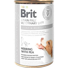 Вологий беззерновий корм Brit Veterinary Diet Joint and Mobility для собак для підтримки мобільності, оселедець і горох 400 г