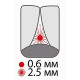 Межзубные щетки Paro Swiss Flexi Grip xx-тонкие O 2.5 мм 48 шт. (44841)