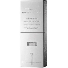 Зубные щетки отбеливающие Swiss Smile Snow White белого цвета и прозрачная 2 шт. (46336)