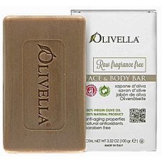 Мыло для лица и тела Olivella Для чувствительной кожи на основе оливкового масла не ароматизированное 100 г (49369)