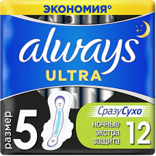 Гигиенические прокладки Always Ultra Night Deo 12 шт. (50497)