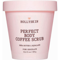 Скраб для идеально гладкой кожи Hollyskin Perfect Body Coffee Scrub Pink Chocolate с маслом ши и скваланом 300 г (48300)
