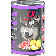 Влажный корм для взрослых собак Alpha Spirit Lamb with Pear с ягнятиной и грушами 400 г