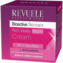Насыщенный ночной крем для лица Revuele Bioactive Skincare 3D Hyaluron Rich Vitality Night Cream 50 мл (41372)