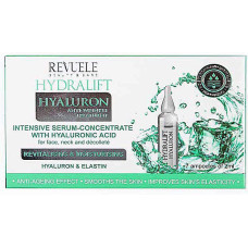 Интенсивная сыворотка-концентрат Revuele Hydralift Hyaluron с гиалуроновой кислотой для лица и шеи 7 шт. х 2 мл (44183)