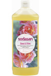 Органическое жидкое мыло Sodasan Rose-Olive тонизирующее с розовым и оливковым маслами 1 л (49743)