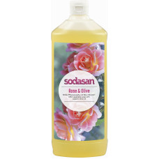 Органическое жидкое мыло Sodasan Rose-Olive тонизирующее с розовым и оливковым маслами 1 л (49743)
