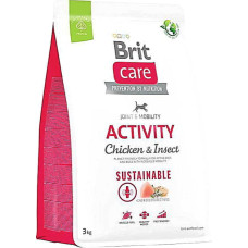 Brit Care Dog Sustainable Activity Сухой корм для собак с повышенной активностью с курицей и насекомыми 3 кг