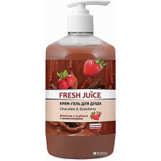 Крем-гель для душа Fresh Juice Chocolate Strawberry 750 мл (48098)