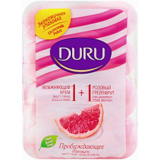 Туалетное мыло Duru 1+1 с экстрактом розового грейпфрута и увлажняющим кремом 4 х 80 г (47696)
