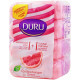 Туалетное мыло Duru 1+1 с экстрактом розового грейпфрута и увлажняющим кремом 4 х 80 г (47696)
