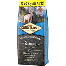 Промо набор сухой корм Carnilove Salmon для взрослых собак всех пород, лосось, 12+2 кг
