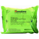 Салфетки для лица Himalaya Herbals Aloe Vera Moisturizing Facial Wipes Увлажняющие с алоэ вера 25 шт. (43406)