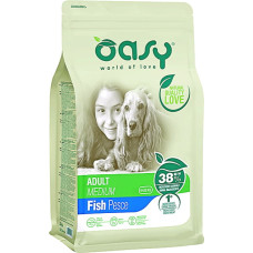 Сухой корм для собак Oasy LIFESTAGE Adult Medium рыба 12 кг