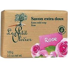 Экстра нежное мыло Le Petit Olivier 100% vegetal oils soap Роза 2х100 г (48603)