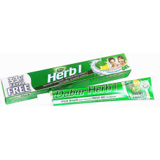 Зубная паста Dabur Herb'l Свежий гель мята и лимон 60 г + 20 г (45316)