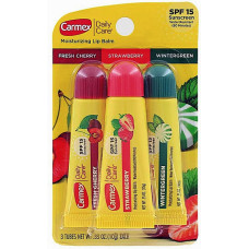 Набор бальзамов для губ Carmex 3-Pack: Tubes (Cherry, Strawberry, Wintergreen) SPF 15 10 г (39896)