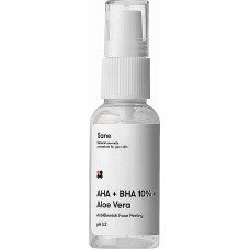 Пилинг для лица Sane с экстрактом алоэ + AHA + BHA 10% 30 мл (43087)