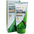 Солнцезащитный крем Lebelage Anti-Wrinkle Gold Snail Sun Cream SPF 50+ с муцином улитка 70 мл (51557)