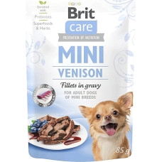 Brit Care Mini pouch Влажный корм для собак миниатюрных пород филе дичи в соусе, 85 г