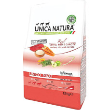 Сухой корм Gheda Unica Natura Unico Maxi для собак больших пород оленина, рис и морковь 12 кг