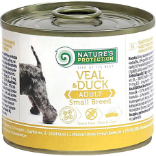 Влажный корм для собак малых пород Nature's Protection Adult small breed Veal & Duck с телятиной и уткой 400 г 