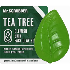 Мыло для лица и тела Mr.Scrubber Blemish Skin Face Clay Soap Tea Tree с маслом чайного дерева 130 г (49102)