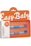 Набор детских зубных щеток Curaprox Baby для детей Прорезиненная ручка с присоской 2 шт. Голубые (45989)