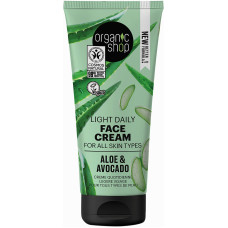 Крем для лица Organic Shop дневной легкий для всех типов кожи Авокадо и Алоэ 50 мл (41290)