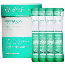 Восстанавливающая маска 3W Clinic Derma Cica Sleeping Pack с центеллой 20 шт. х 4 г (41700)