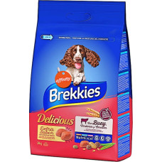 Сухой корм для собак всех пород Brekkies Dog Delice Meat с говядиной 3 кг