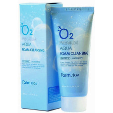 Кислородная очищающая пенка для лица Farmstay O2 Premium Aqua Foam Cleansing 100 мл (43361)