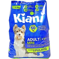 Сухой корм для взрослых собак маленьких пород Kiani Dog Adult Mini с курицей и говядиной 2.5 кг