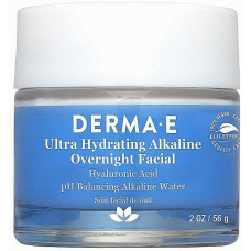 Ночное ультраувлажняющее щелочное средство для лица Derma E с гиалуроновой кислотой 56 г (40486)