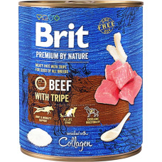 Влажный корм для собак Brit Premium Говядина с требухой 800 г