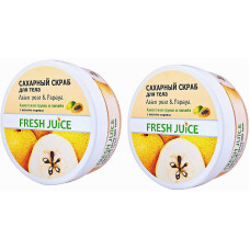 Набор Fresh Juice Сахарный скраб для тела Asian Pear Papaya 225 мл х 2 шт. (48108)