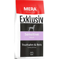 Сухой корм для чувствительных собак Mera EX sensitive Adult Truthahn-Reis с индейкой и рисом 15 кг