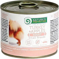 Консерва для собак Natures Protection Adult Small Breed Turkey Apples с индейкой и яблоком, 200 г